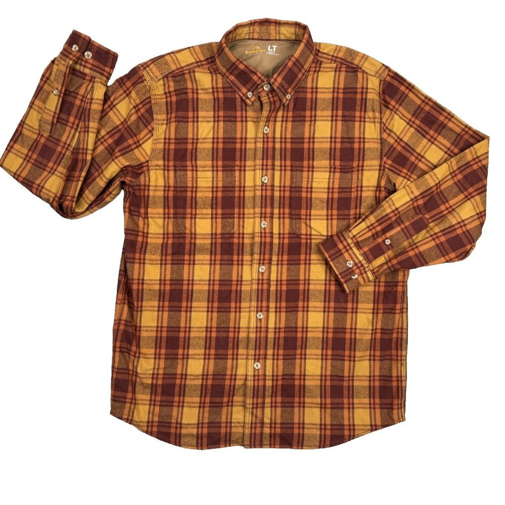 Ridgecut Toughwear Flannel Shirt Mens LT Large Tall Long Sleeve Heavyweight Work